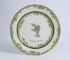 &lsquo;Ready for Chances&rsquo;. A Royal Doulton Black Boy dinner plate, entitled &lsquo;Ready for Chances&rsquo; printed with a boy in red shirt, yellow waistcoat and a floppy hat crouched awaiting a catch (as if in the slips). Green floral decoration to inner and outer rim. 10