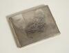 M.C.C. tour of South Africa 1938/39 &lsquo;Timeless Test Series&rsquo;. Silver plated cigarette case with machine decoration showing a map of South Africa to top. The case made by &lsquo;Greenacre&rsquo;s of Durban, South Africa and in original box. The cigarette case measures a