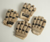 Leather cricket bag and kit. An early leather cricket bag containing a full size bat by Cobbett of Marylebone with serial number D.50291 stamped to rear splice. A pair of &lsquo;Tony Lock Junior&rsquo; size 8 canvas cricket boots, hardly used. Also two pairs of batti - 5