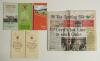 Horse racing. Small box comprising a selection of horse racing and other sporting ephemera. Contents include a Huntley and Palmer biscuit tin with colour image to lid of &lsquo;Early Mist&rsquo;, winner of the 1953 Grand National. &lsquo;Grand National Drinking Set&rsquo; of six - 2