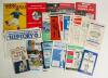 Football booklets, histories and programmes 1950s-1980s. Mixed selection, some signed. Includes &lsquo;Joe Baker&rsquo;s Football Quiz Book&rsquo; 1995, signed to the front cover by Baker. Two Forfar Athletic official match programmes 1978, one signed to the front by fourt