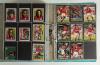 Nottingham Forest Football Club 1970/90&rsquo;s. A large light blue album containing a large collection of trade and collectors cards featuring Forest players from the period. Cards from Topps Chewing gum 1977, 1978, 1979, 1980, 1981, Daily Mirror &lsquo;Soccer 88&rsquo; s - 8