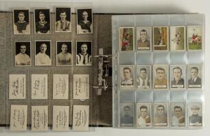 Football trade cards 1920s onwards. Binder comprising a large selection of over one thousand original football cigarette and trade cards including the odd complete set, some earlier series, mainly 1950s onwards. Earlier series include D.C. Thomson/ The Ad