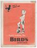 Bird&rsquo;s Custard 1940. &lsquo;For a Home Win... there&rsquo;s nothing like Bird&rsquo;s Custard&rsquo;. Original full page advertisement from &lsquo;Picture Post&rsquo;, 16th March 1940, of a boy depicted in football attire with one foot resting on a ball, with outlines of two trophies on a 