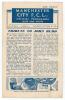 Manchester City wartime home programmes 1943/44-1945/46. Three official four page programmes for matches played at Maine Road. Matches are v Birmingham City, Football League War Cup 3rd round, Maine Road, 1st April 1944, Vol. 38 no. 16. Manchester City wo - 4