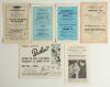Manchester City friendlies 1951/52-1964/65. Six official programmes for friendlies, five for matches at Maine Road, one rarer in the Isle of Man. Matches are v River Plate 2nd February 1952, v M.T.K. (Hungary) 6th December 1956, v Werder Bremen 11th March - 3
