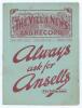 Manchester City v Arsenal 1931/32. F.A. Cup Semi-final. Early official programme for the match played at Villa Park 12th March 1932. Arsenal won 1-0. No annotations. Folds, heavy wear, tears to wrapper and page edges throughout. Overall in fair condition.