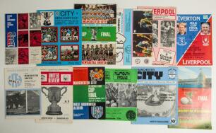 Manchester City F.C. Football League Cup 1969/70-2018/19. A good selection of twenty four official programmes for home and away League Cup semi-finals and Wembley finals, Charity Shield etc. League Cup programmes are for seasons 1969/70 two Semi-final leg