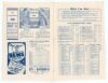 The Manchester Derby. Manchester City v Manchester United. Season 1947/48. League Division 1. Original official programme for the League match played at Maine Road on the 20th September 1947. Vol. 42 no. 5. The match was drawn 0-0. Small annotations to fi - 3