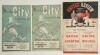 The Manchester Derby. Manchester City v Manchester United. Season 1954/55. League Division 1 and F.A. Cup. Three original official &lsquo;home&rsquo; and &lsquo;away&rsquo; programmes for League matches played at Maine Road 25th September 1954 (Vol. 49 no. 5) and Old Trafford 12