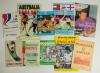 England International away programmes 1954-1996. A selection of nine official programmes including World Cup and European Championship qualifiers, friendlies, and others. Full international matches are v Norway, European Championship qualifier, Oslo 9th S