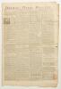 &lsquo;Drewry&rsquo;s Derby Mercury&rsquo; 1771. Early original four page broadsheet newspaper for Friday 30th August 1771. Printed and sold by J. Drewry of Derby. The newspaper features two cricket references, one on page 2 column 4, five lines, &lsquo;On Tuesday and Wednesday 