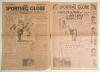 &lsquo;Bodyline&rsquo;. M.C.C. tour to Australia 1932/33. Two original and complete copies of &lsquo;The Sporting Globe&rsquo; newspaper published by the Herald and Weekly Times, Melbourne, for Wednesday 14th December 1932 and Wednesday 25th September 1935. The front page of the