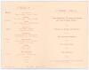 M.C.C. &lsquo;114th Anniversary Dinner&rsquo; 1901. Excellent official menu for the M.C.C. Dinner held at Lord&rsquo;s Hotel on the 1st May 1901. The four page card menu with decorative front cover showing the M.C.C. emblem to centre in black and titles in red. Menu, wines - 2