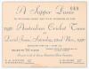 &lsquo;A Supper Dance to welcome home the N.S.W. Members of the 1930 Australian Cricket Team at David Jones&rsquo;, Saturday 22nd November 1930. Tickets 7/6. Proceeds in aid of Sydney Industrial Blind Association. A ticket for the supper numbered 649. The New South W