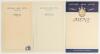 Australia tours to England 1934, 1938 & 1948. Three double sided menu cards from the Maynard Arms, Grindleford, each with blank menu with hotel emblem to one side and, to the verso, printed facsimile signatures of the Australian touring parties. The menus - 2
