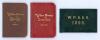 South African cricket membership tickets 1897-1901. Two original Western Province Cricket Club membership card/ fixture list booklet for seasons 1897/98 and 1900/01, leather covers with gilt title. Sold with a similar membership booklet for the Western Pr