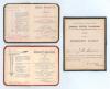 South African cricket membership tickets 1897-1901. Two original Western Province Cricket Club membership card/ fixture list booklet for seasons 1897/98 and 1900/01, leather covers with gilt title. Sold with a similar membership booklet for the Western Pr - 2