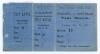 England v Australia 1921. Official complete admission ticket for the third day of the first Test match played at Trent Bridge, Nottingham on May 31st 1921. The blue ticket in three joined sections was never used as the Test match only lasted for the first