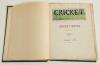 Cricket scrapbook 1880s/1890s. Early original scrapbook collected by &lsquo;J.A.C&rsquo;. comprising a selection of cuttings, photographs, fixture cards etc. including a good number of magazine article extracts covering County Championship match reports and statistic