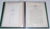Original Patents. Two green folders containing original cricket and games patents. The first &lsquo;Cricket Equipment & Accessories 1876-1904&rsquo; comprising nineteen original printed &lsquo;Provisional Specification&rsquo; patent documents. Subjects include &lsquo;Apparatus for Sco - 6