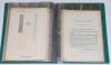 Original Patents. Two green folders containing original cricket patents for cricket bats. The first &lsquo;Cricket Bats 1876-1885&rsquo; and the second &lsquo;Cricket Bats 1886-1895&rsquo; comprising forty eight original printed &lsquo;Provisional Specification&rsquo; patent documents. all - 5