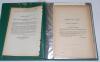 Original Patents. Two green folders containing original cricket patents for cricket bats. The first &lsquo;Cricket Bats 1876-1885&rsquo; and the second &lsquo;Cricket Bats 1886-1895&rsquo; comprising forty eight original printed &lsquo;Provisional Specification&rsquo; patent documents. all - 6