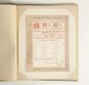 Percy George Herbert Fender. Sussex, Surrey & England 1910-1935. Large album comprising eighteen original school certificates/ reports issued to Fender in his time at St. George&rsquo;s College, Weybridge for the academic years 1902/03-1905/06. Includes nine or