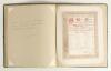 Percy George Herbert Fender. Sussex, Surrey & England 1910-1935. Large album comprising eighteen original school certificates/ reports issued to Fender in his time at St. George&rsquo;s College, Weybridge for the academic years 1902/03-1905/06. Includes nine or - 3