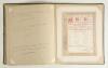 Percy George Herbert Fender. Sussex, Surrey & England 1910-1935. Large album comprising eighteen original school certificates/ reports issued to Fender in his time at St. George&rsquo;s College, Weybridge for the academic years 1902/03-1905/06. Includes nine or - 4