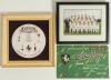 Kent C.C.C. Benefits 1950s-1980s. Box comprising a collection of benefit plaques and other Kent related prints. Benefit plaques are for Norman Graham 1977, 6.5&rdquo;x9.5&rdquo;, John Shepherd 1979 and David Nicholls 1980, both 11&rdquo;x7&rdquo;, also a framed and glazed signed - 4