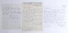 Indian Test cricketers. Three handwritten letters signed by Indian Test cricketers responding to requests for their autographs with some interesting cricket detail. Signatures are Dhiraj Devshibhai Parsana (two Tests 1978/79) dated 12th May 1981, Dilip Ra