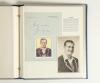Test cricketers&rsquo; autographs 1920s-1980s. A nicely presented album comprising twenty six signatures of international Test cricketers signed to photographs, postcards, pieces laid to card, cutting images, cards etc. Earlier signatures include an original re - 4