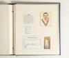 Test cricketers&rsquo; autographs 1920s-1980s. A nicely presented album comprising twenty six signatures of international Test cricketers signed to photographs, postcards, pieces laid to card, cutting images, cards etc. Earlier signatures include an original re - 5