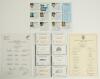 New Zealand 1930s-1990s. A good selection of signatures of New Zealand cricketers, of which twenty four are individually signed pieces laid to &lsquo;New Zealand Test Player&rsquo; white cards covering the period 1930s-1970s. Signatures include F.B. Smith, J.C. Alaba - 2