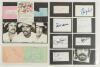 Pakistan 1950s-2010s. A collection of approx. sixty signatures on album pages, cards, cuttings, pieces (some laid down) and the odd photograph. Earlier signatures include Hanif Mohammad, Javed Burki, Munir Malik, Afaq Hussain, Javed Akhtar, Javed Miandad, - 2