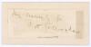 Frank Hay Gillingham. Essex 1903-1928. Excellent signature in ink of &lsquo;F.H. Gillingham&rsquo;, laid to slightly large card. Very good condition.