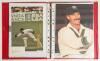 Australia 1940s onwards. A good selection of over forty signatures very nicely presented in one red binder comprising &lsquo;Australia Test Player&rsquo; cards, some on pieces laid down, also to pieces, cuttings, the odd trade card, photograph, match ticket etc., the - 2