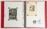 Australia 1940s onwards. A good selection of over forty signatures very nicely presented in one red binder comprising &lsquo;Australia Test Player&rsquo; cards, some on pieces laid down, also to pieces, cuttings, the odd trade card, photograph, match ticket etc., the - 5