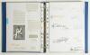 England Test and County signatures. An extensive collection of over two hundred and thirty signatures, mainly English players with the odd overseas including Australian and West Indies, very nicely presented in two binders. The majority are signed to piec - 2