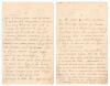 Arthur Alfred Mailey. New South Wales & Australia 1912-1931. Original four page handwritten letter in ink from Mailey to the Australian journalist and editor of &lsquo;The Referee&rsquo; newspaper in Sydney, J.C. Davis. Written on Hotel Cecil, London, letterhead and - 2