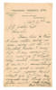 James Lillywhite jun. Sussex & England 1862-1883. Single page handwritten letter with cricket content in ink from Lillywhite to A.J. Gaston, dated 21st November 1894. Writing on &lsquo;Wheatsheaf Commercial Hotel, Chichester, James Lillywhite Proprietor&rsquo; letter