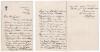 Lord Sheffield 1905. Rare original three page folding letter handwritten in ink from Lord Sheffield to the Sussex cricket historian, Alfred J. Gaston. Dated 4th May 1905, and written on Sheffield Park headed paper with monogram, Lord Sheffield is writing 