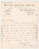 Elias Henry &lsquo;Patsy&rsquo; Hendren. Middlesex & England 1907-1937. Single page handwritten letter in ink from Hendren, dated 18th February 1926 on the official letterhead of the &lsquo;West London Indoor Cricket & Sports Club&rsquo; where Hendren was Manager. Hendren is rep