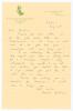 William Russell Endean. Transvaal & South Africa 1945-1964. Single page handwritten letter in ink on &lsquo;S.A. Cricket Touring Team Great Britain 1955&rsquo; letterhead. Dated 20th July [1955] on the eve of the 4th Test against England at Headingley, Endean is repl