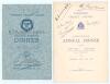 &lsquo;The Yorkshire Cricket League&rsquo; Second Annual Dinner 1937. Official menu for the Dinner held at he Griffin Hotel, Leeds on the 5th November 1937. Signed to front cover by the League President Col. R.C. Chichester-Constable, who played for Yorkshire in 1919