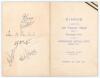 &lsquo;Surrey County Cricket Club. Dinner to celebrate the 2nd Veteran&rsquo;s Match played at Kennington Oval in aid of Centenary Appeal Fund&rsquo;. Official menu for the Dinner held at the Albany Club, Savile Row on the 12th June 1947. The menu with titles and Surrey co