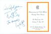 &lsquo;M.C.C. Anniversary and South African Touring Team Dinner&rsquo; 1998. Official M.C.C. folding menu, invitation card and table plan booklet for the Dinner held at Lord&rsquo;s 12th May 1998. The menu boldly signed to the centre and rear pages by nineteen attendees. S