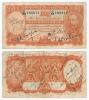 Australian Tour of England 1938. Original ten shilling bank note signed in ink to one side by fifteen members of the touring party. Signatures are, reading roughly left to right Don Bradman (Cpt), Waite, Fingleton, McCormick, Hassett, Barnes, Fleetwood-Sm