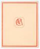 M.C.C. tour of the West Indies 1947/48. M.C.C. folding Christmas card with M.C.C. emblem in red to cover and image of &lsquo;Old Father Time&rsquo; to inside, signed &lsquo;From Lord&rsquo;s Cricket Ground&rsquo; in ink to inside. The card is folded into four and to the inside, once u - 2